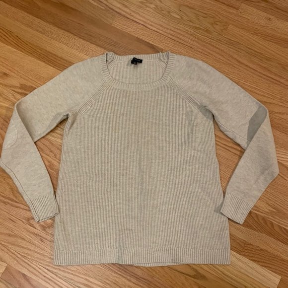 2/$30 Talbots Crew Neck Sweater Taupe XS - Picture 2 of 8